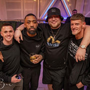 Friends posing during a night out in Preston