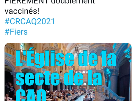 François Legault (que la paix et les bénédictions de Dieu soient sur lui).