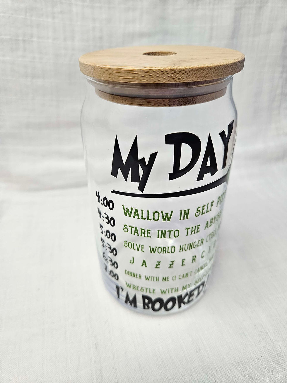 Thumbnail: My day grinch glass cup