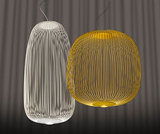 Leuchte aus feinen Stäben