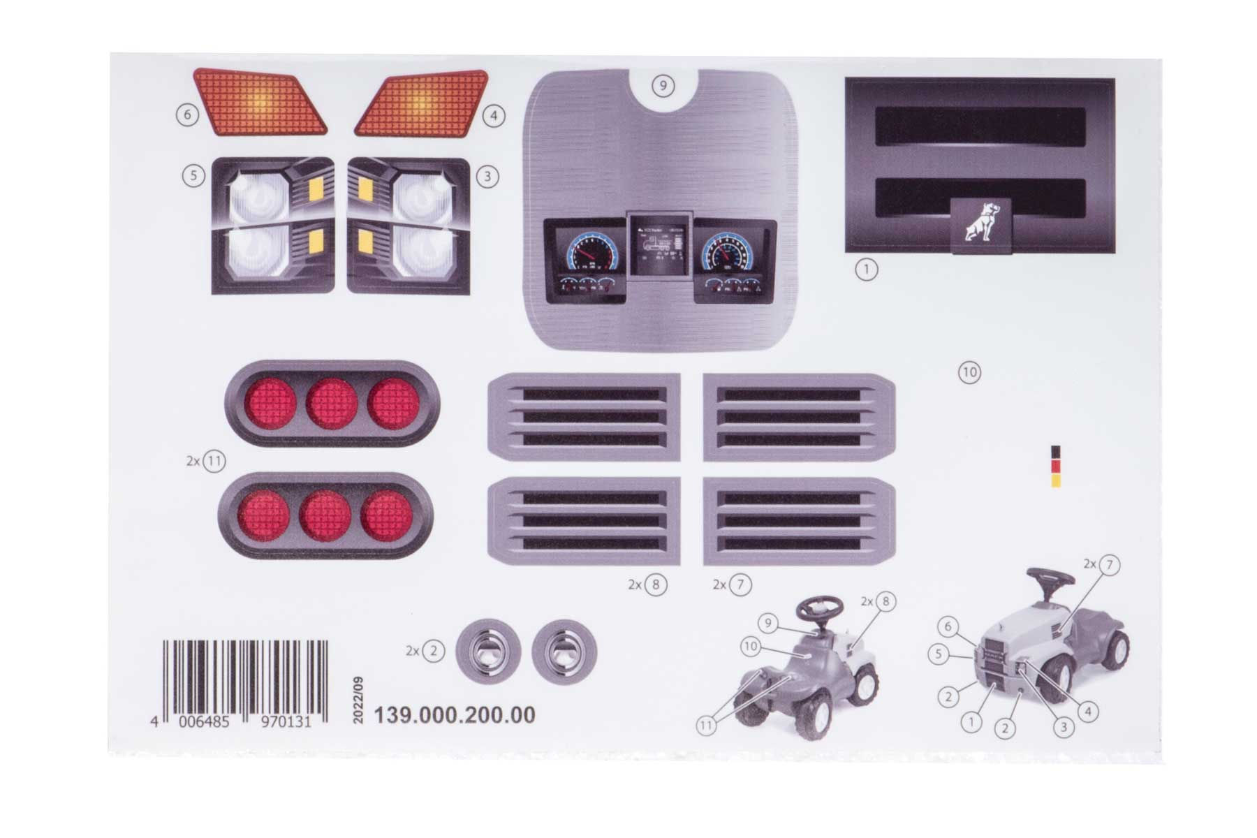 Dekaler rollyMinitruck Mack