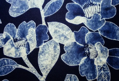 Example of Shibori, a Japanese tie-dye technique