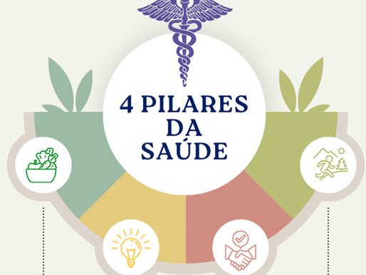 Os 4 pilares essenciais à saude. Um estilo de vida saudável.