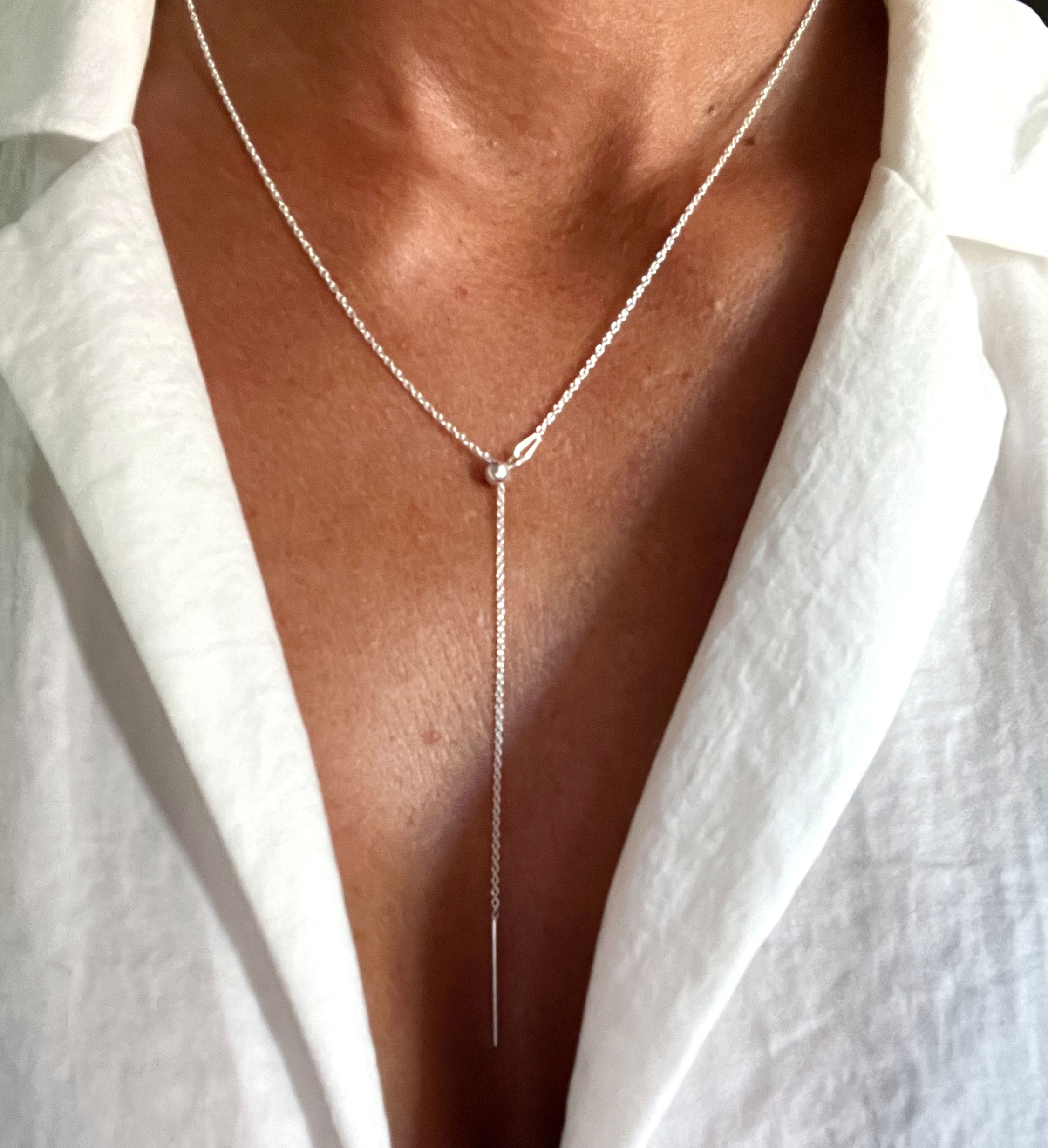 Collier - Perle coulissante -