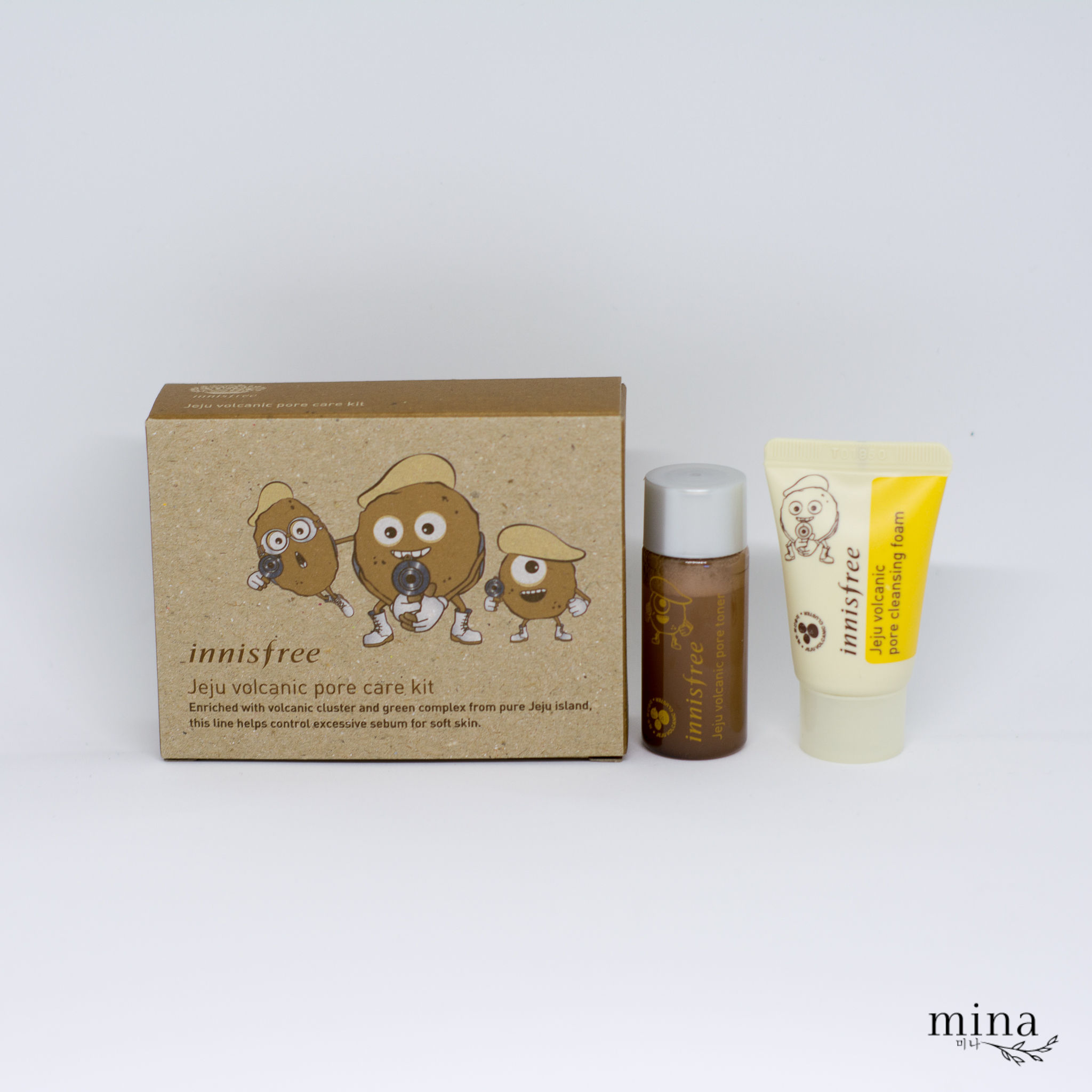 INNISFREE Jeju Volcanic Pore Care Kit 3 items