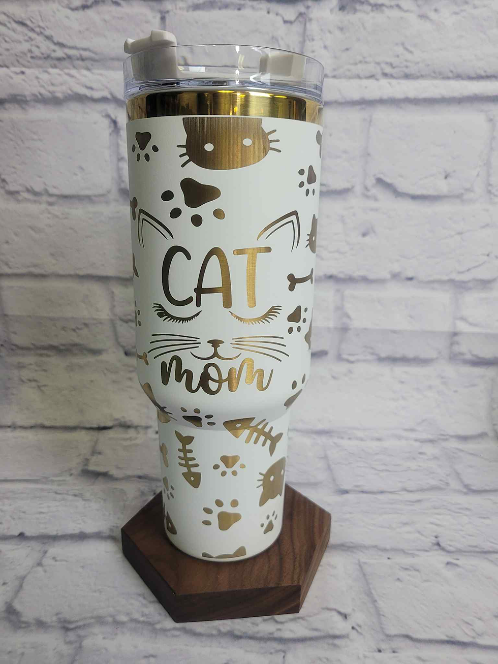 Cat Mom Tumbler 40oz