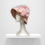 Thumbnail: Baby Pink Flower Felt Cloche Hat