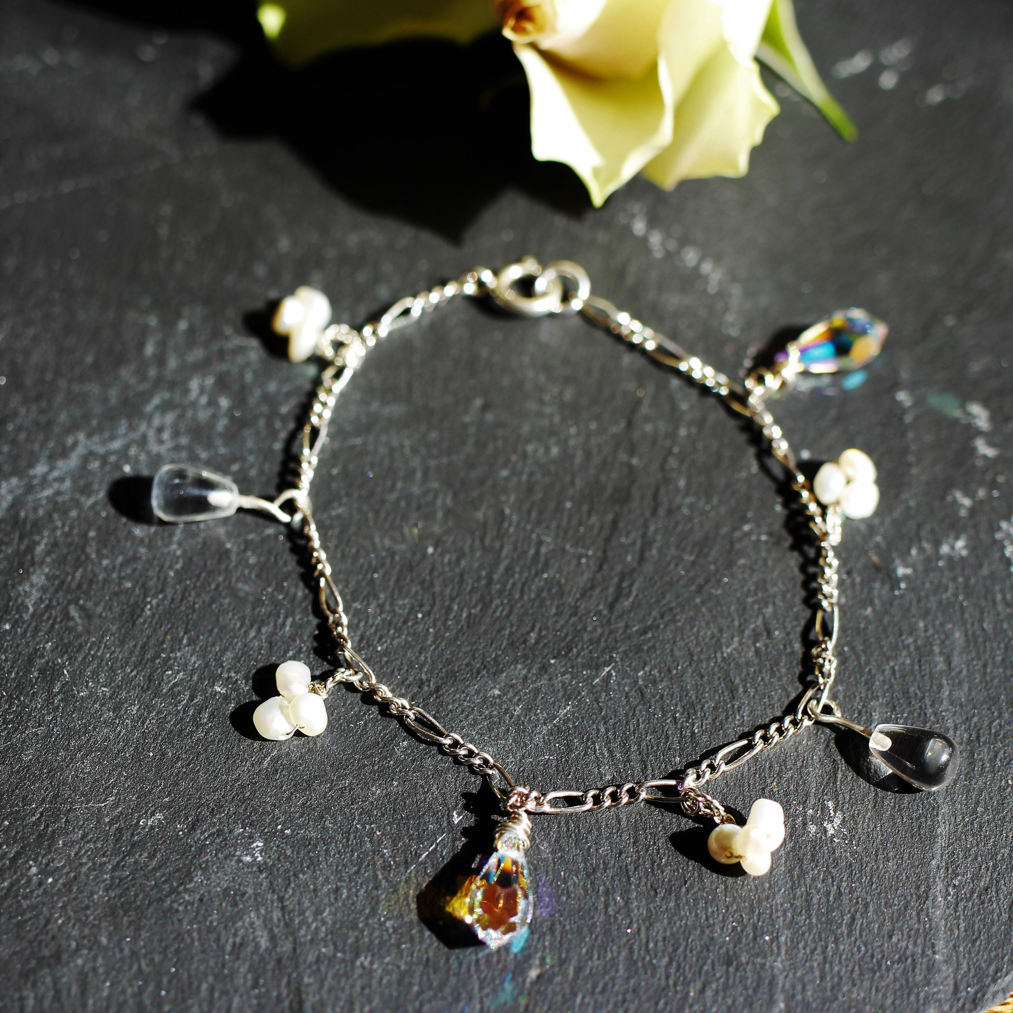 Crystals and Pearls Bracelet