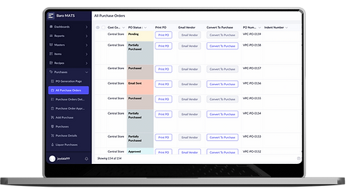 Overview of MATS features, including real-time inventory tracking, cost analysis, smart procurement, and AI-driven insights