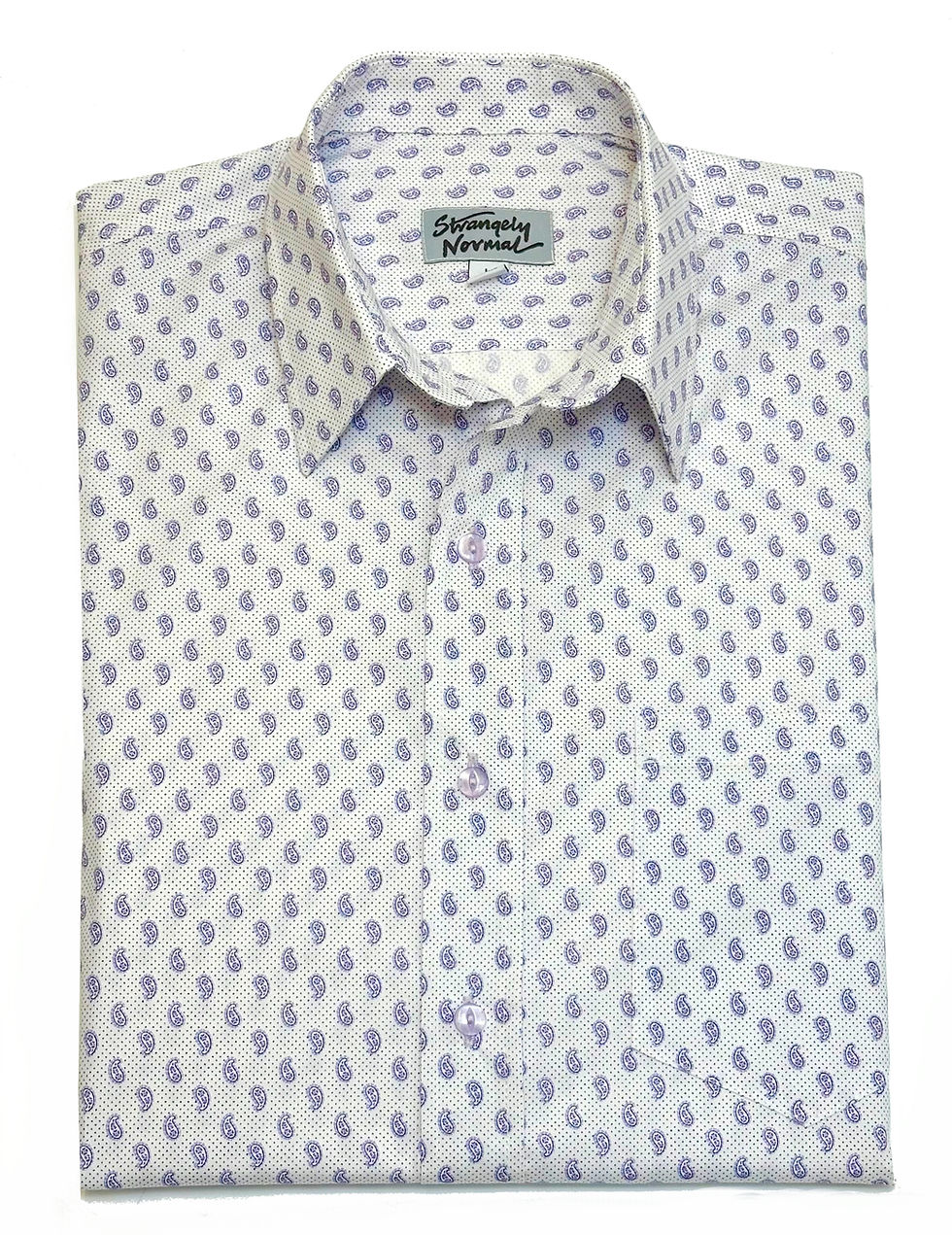 tiny mauve diamond design made of small dots on a white background