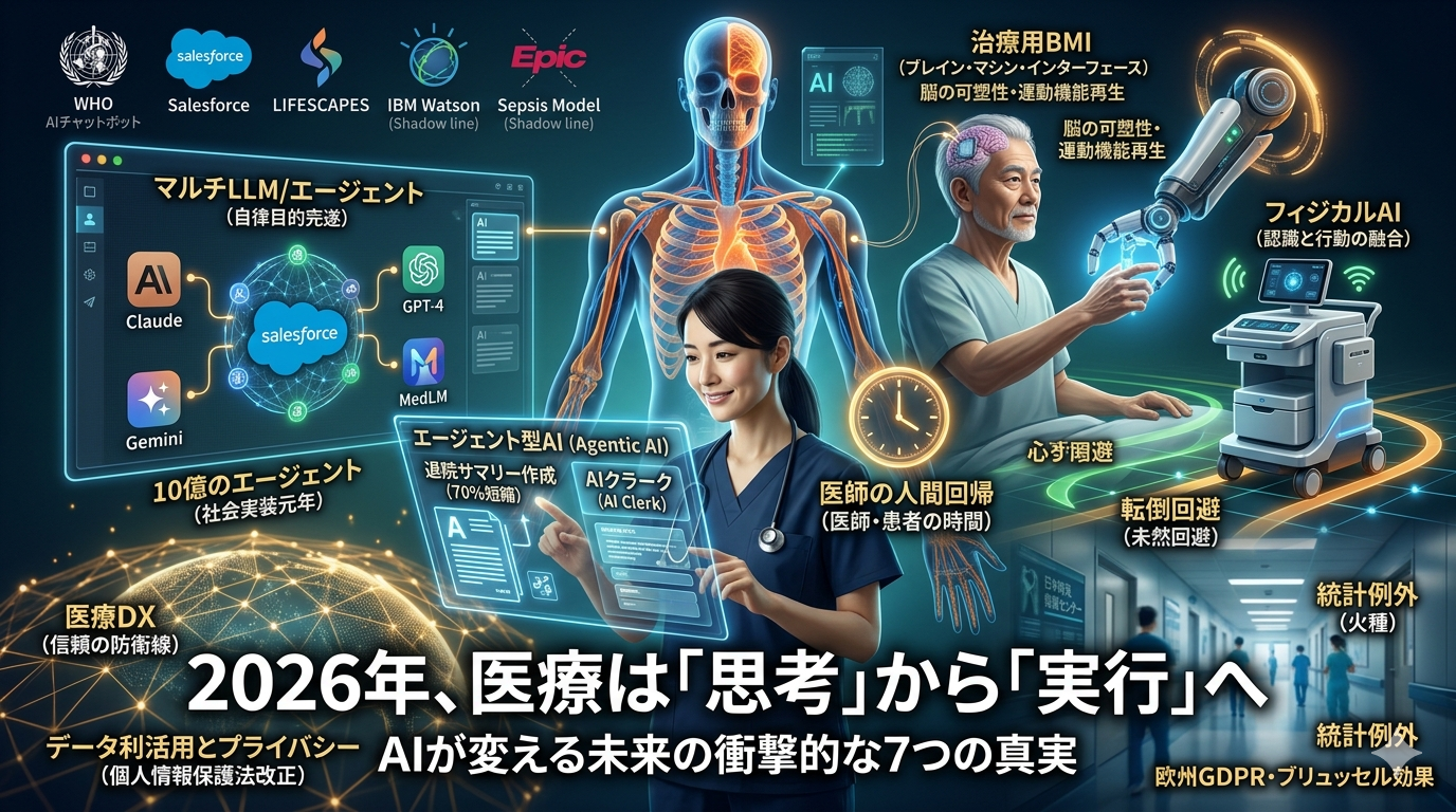 2026年、医療AIは思考から実行へ｜医療現場を変える7つの真実