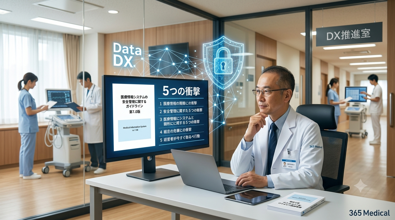 医療情報安全管理ガイドライン第7.0版で何が変わるのか｜医療DX時代の5つの衝撃と実務対応を365メディカルが解説