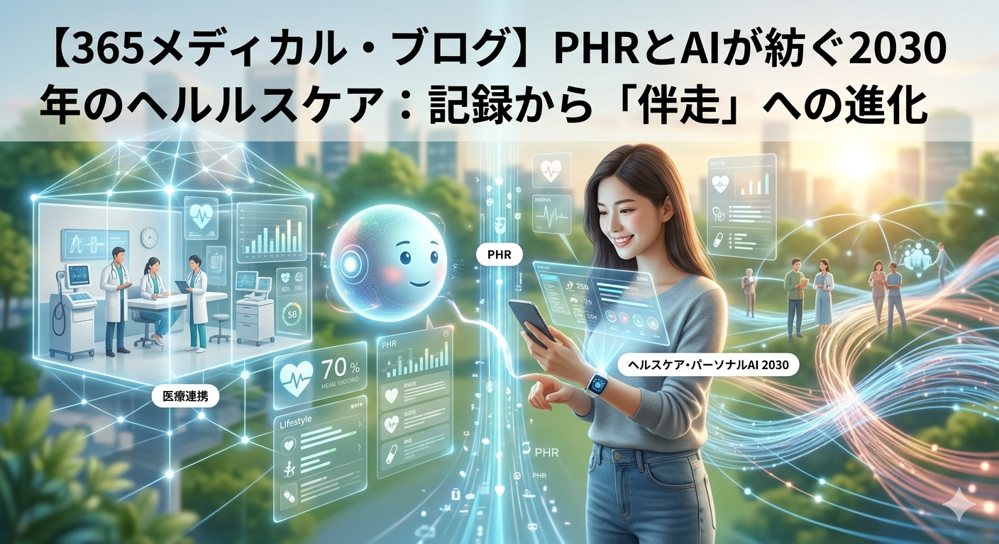 PHRとAIが変える2030年のヘルスケア｜記録から伴走へ進化する医療DX