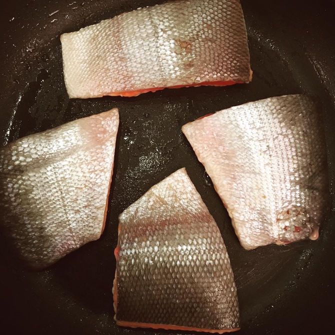 Salmon with Vegetable Medley