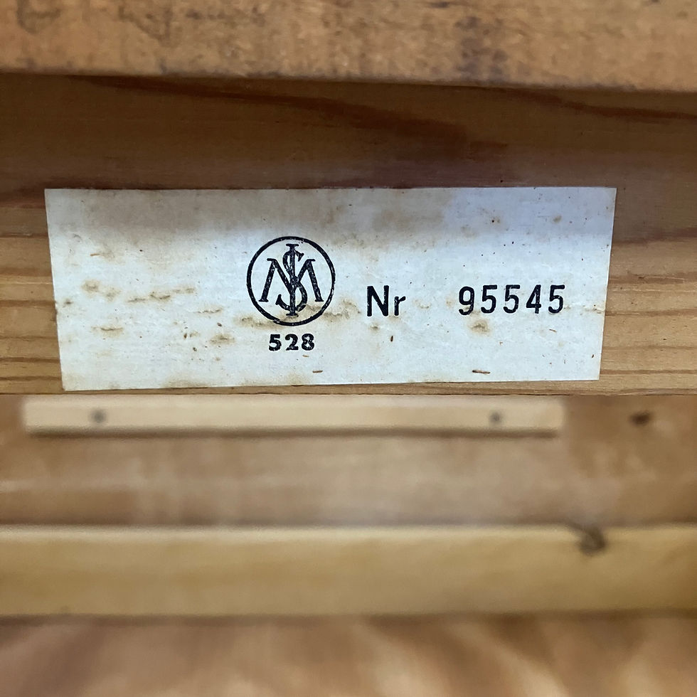 Thumbnail: A Mid Century Modern Scandinavian lockable rolltop bureau desk in teak by Egon Ostergaard for SMI