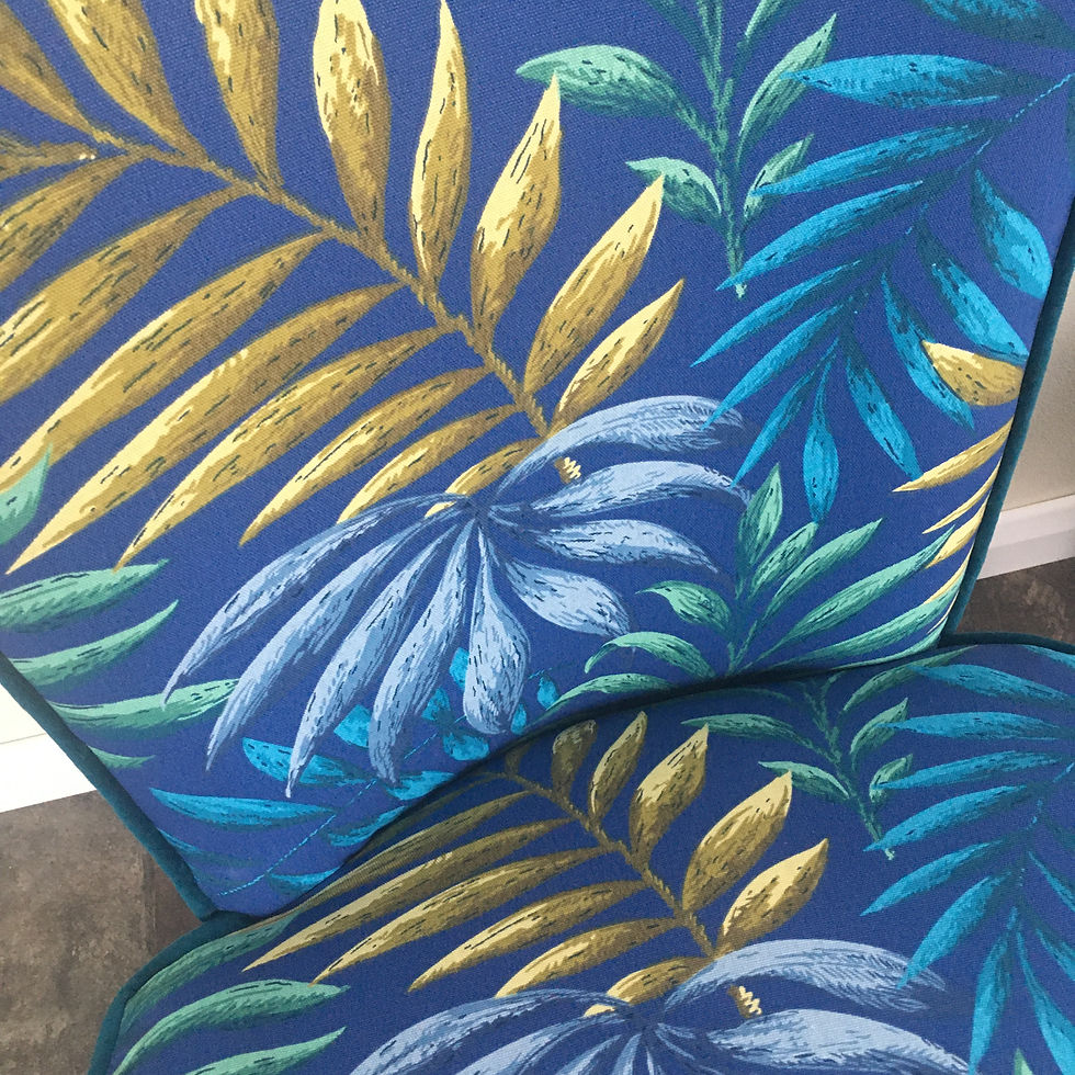 Thumbnail: Vintage 1950's Cocktail Chair / Boudoir Chair Reupholstered
