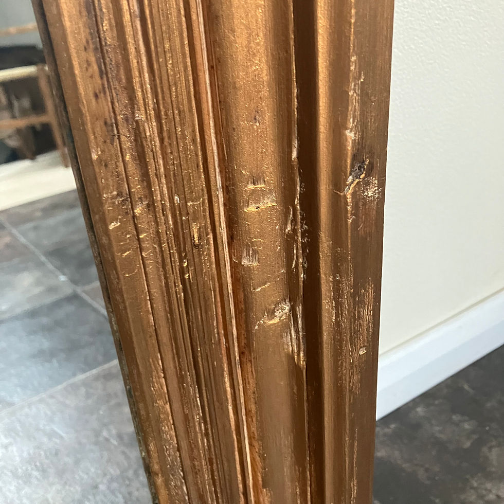 Thumbnail: Large Antique Gilded Floor Mirror Leaner Mirror Wall Mirror Gold Mirror