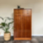 Mid Century Modern Restored E Gomme G Plan Librenza Tola Tallboy / Compactum Wardrobe