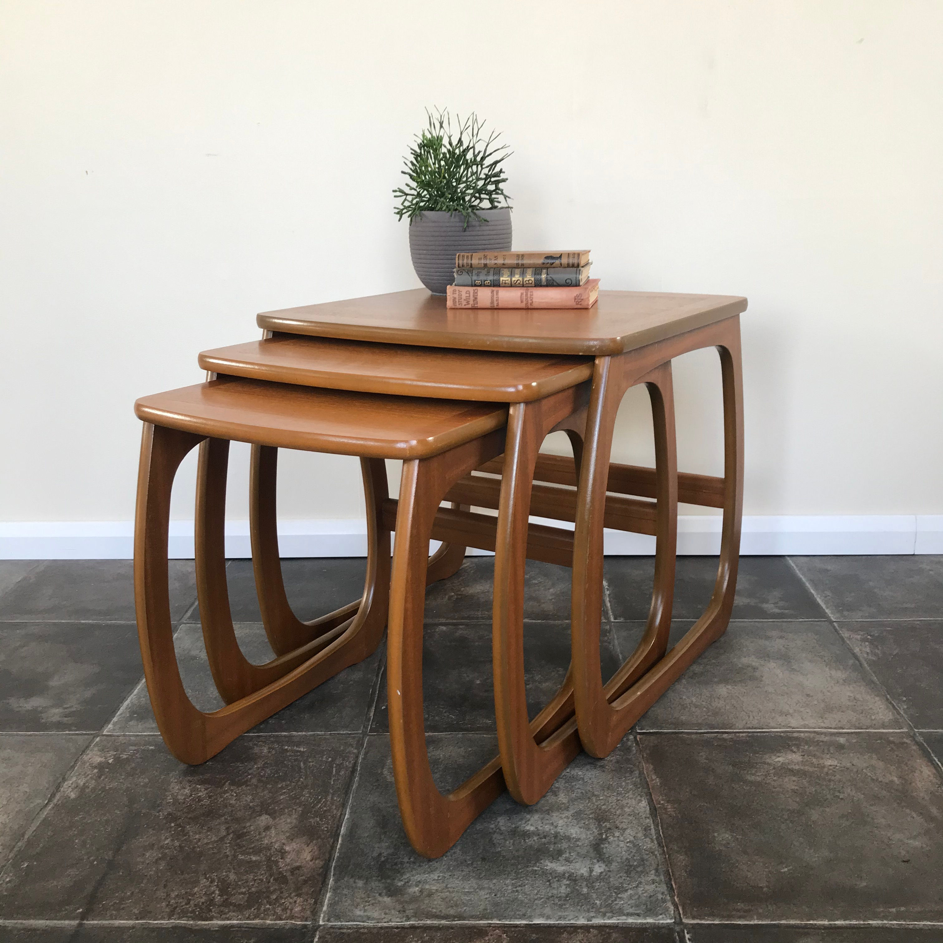 Vintage Retro Nathan Nest of Tables Mid Century Modern / Nathan Side Tables