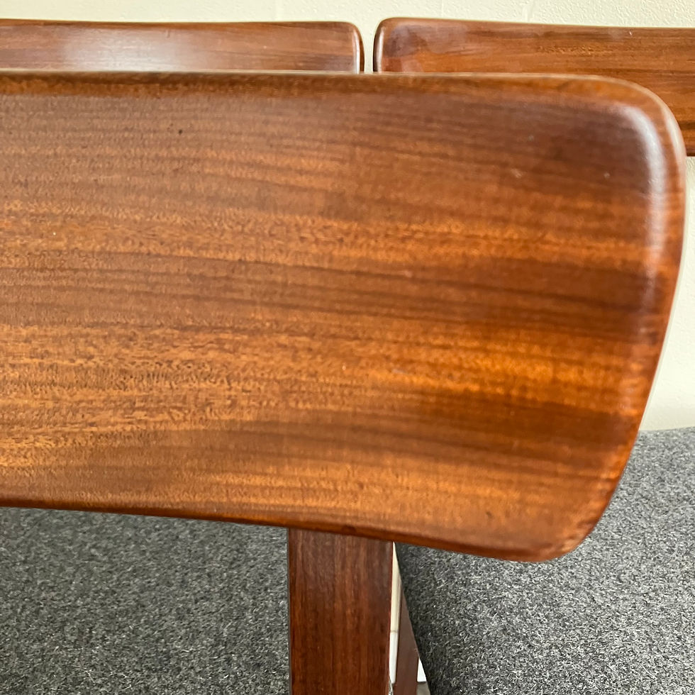Thumbnail: Set Of Four 4 Mid Century 1960's Afromosia Younger Fonseca Dining Chair