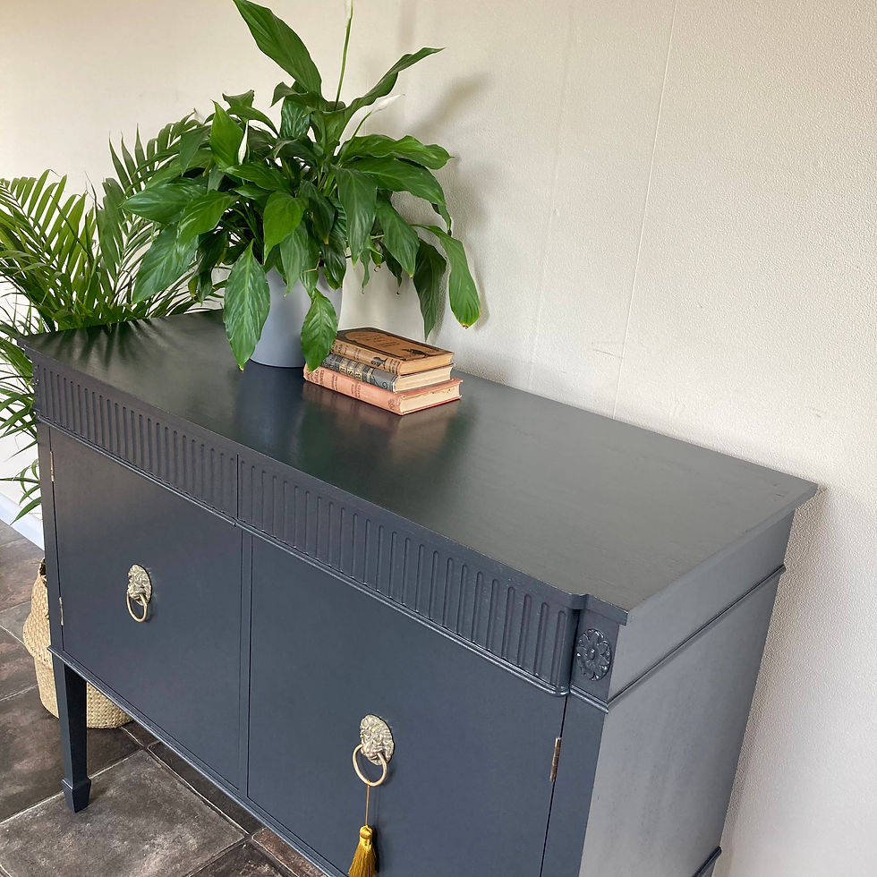 Thumbnail: Vintage Antique Georgian Style Mahogany Painted Sideboard by Wolfe's Birkenhead