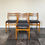 Thumbnail: Set of four beautiful mid century 1960's Danish Style beech dining chairs
