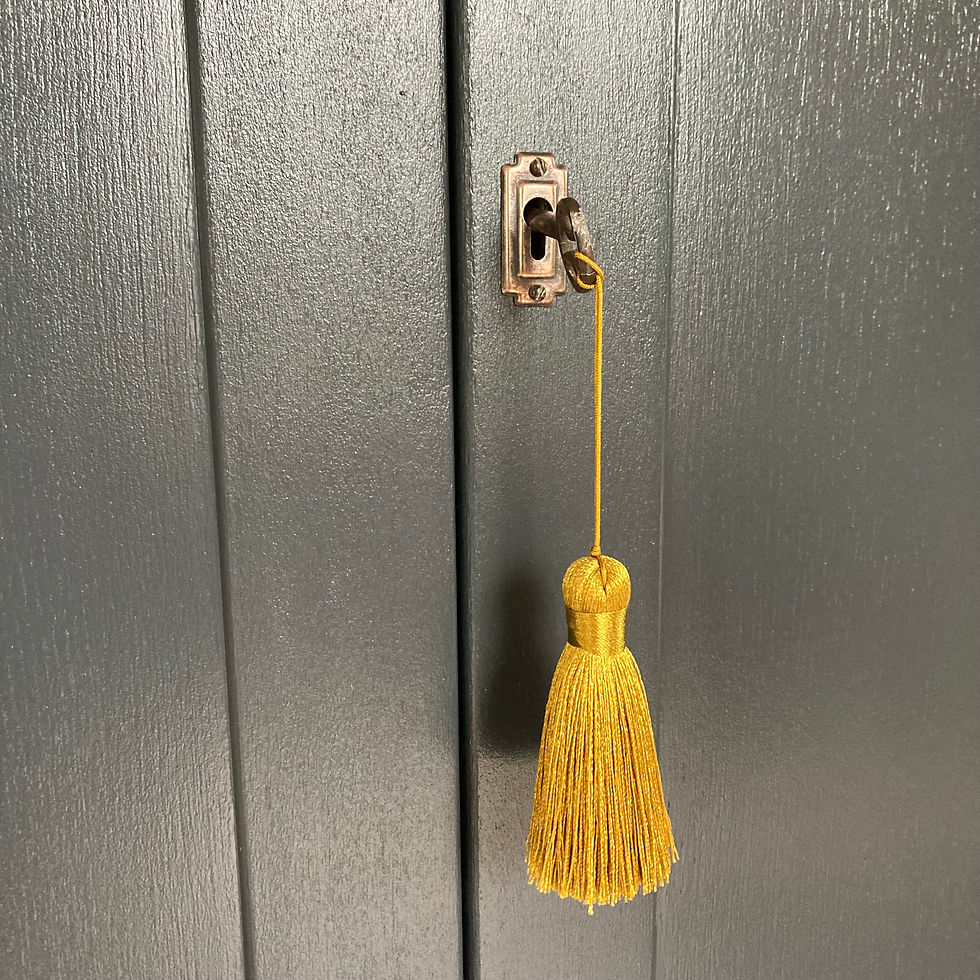 Thumbnail: Handsome Painted Mid Century Lebus Armoire / Wardrobe in Farrow & Ball Off Black