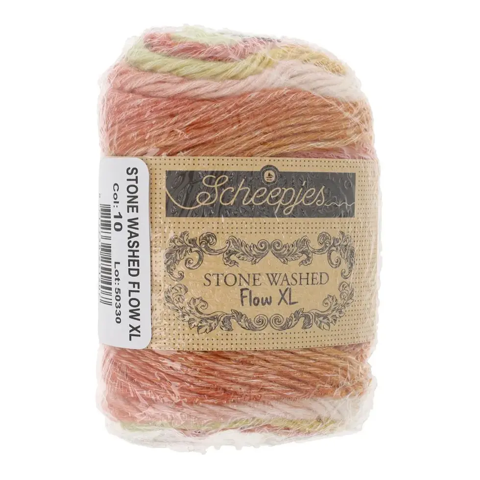 Scheepjes Stone Washed Flow XL 65g - 10 Harmonia, dans son emballage