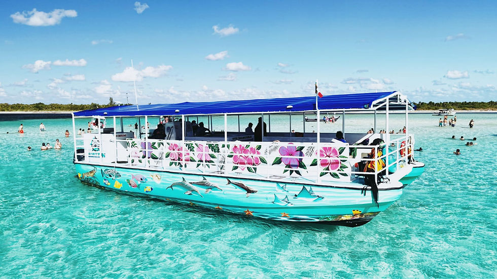 cozumel catamaran aqua safari el cielo snorkeling drinks food tour