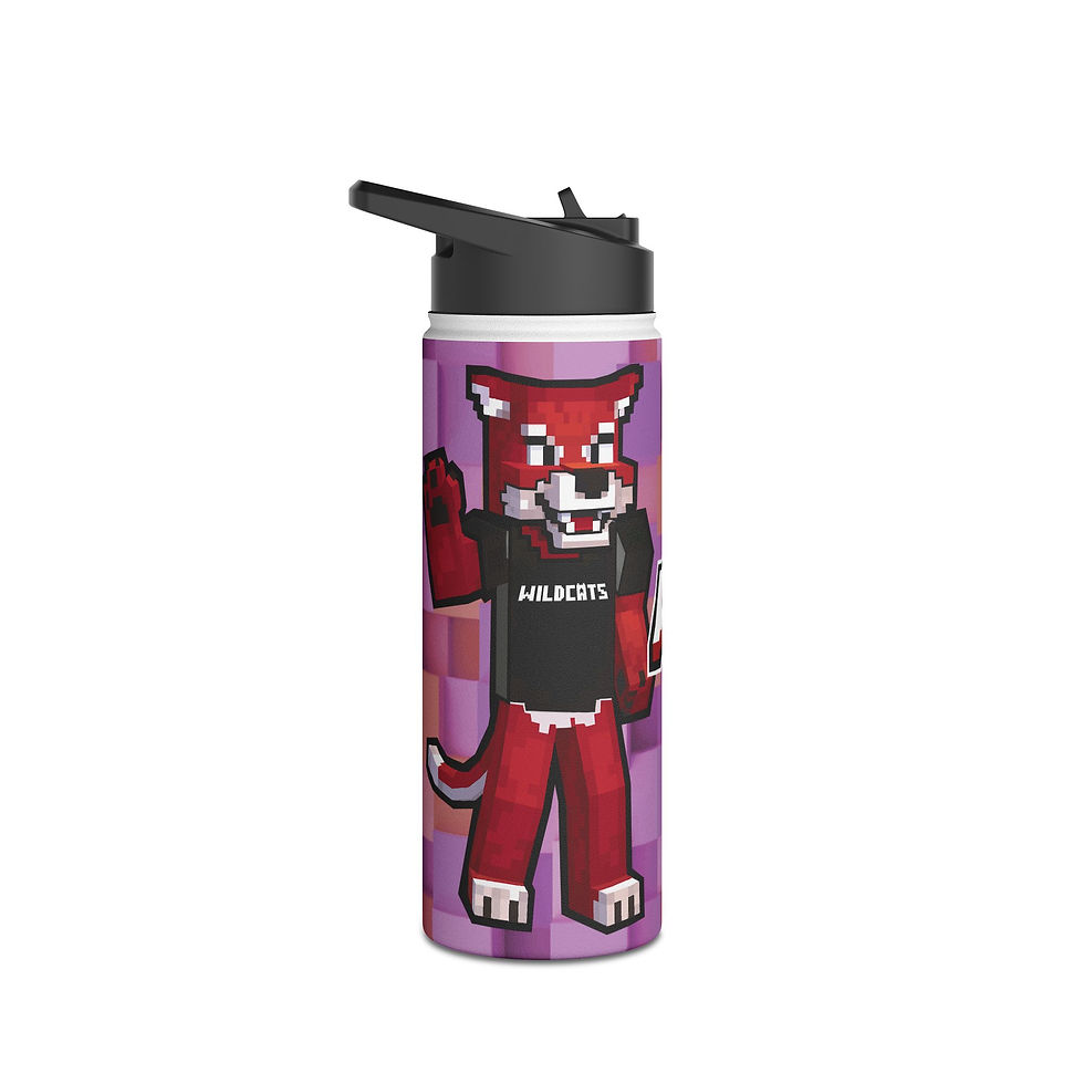 Thumbnail: Personalized Wildcat Mode Stainless Steel Water Bottle