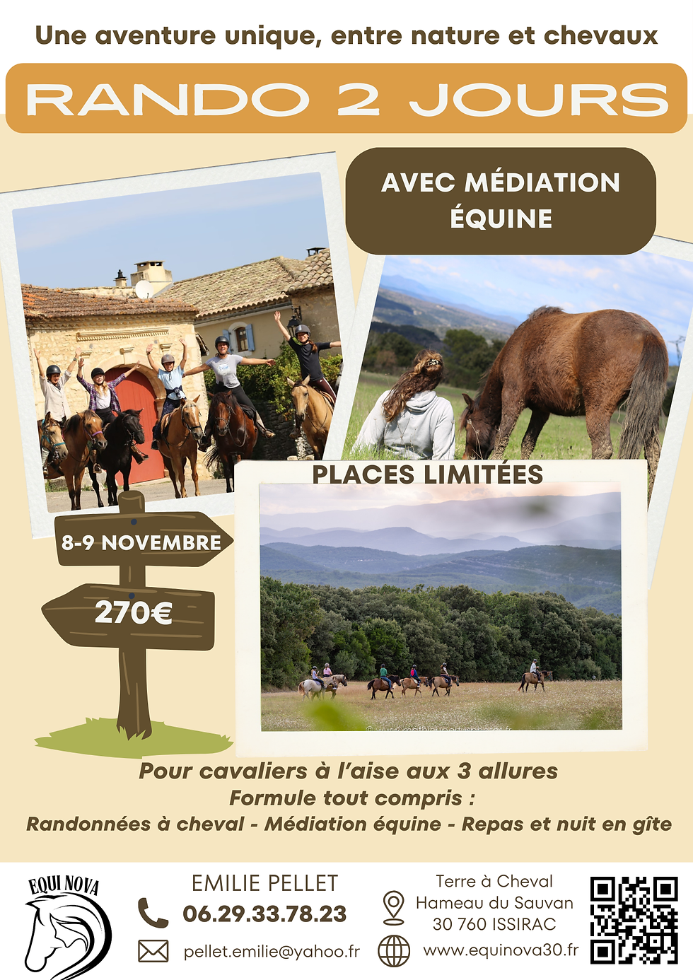 Bivouac d’automne avec médiation équine– 8 & 9 novembre 2025