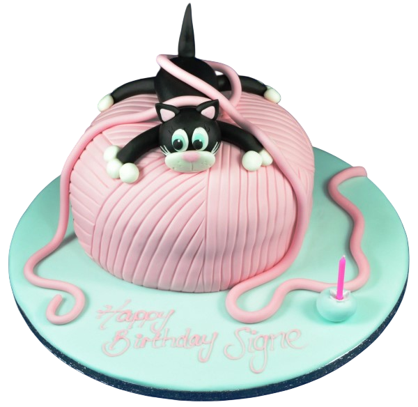 Adorable cat-shaped cake decorated with fluffy wool icing, perfect for animal lovers and special occasions. Ideal for cat themed parties in UK.