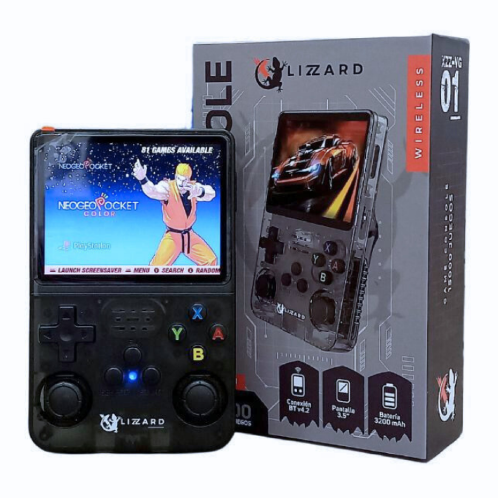 Consola Portátil XZZ-VG-01 Pantalla 3.5" Apto para 15000 Juegos X-Lizzard