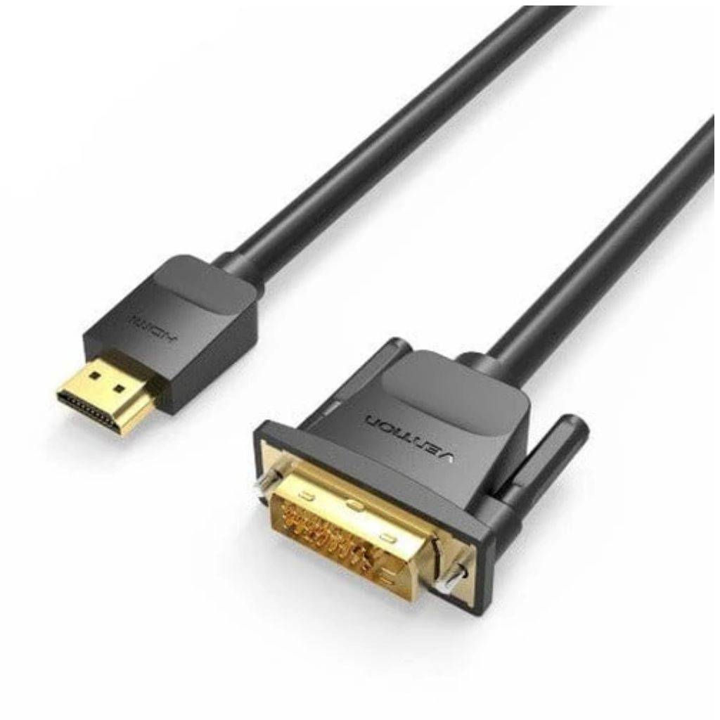 Cable HDMI a DVI Macho/Hembra / 3M / Negro ABFBI Vention