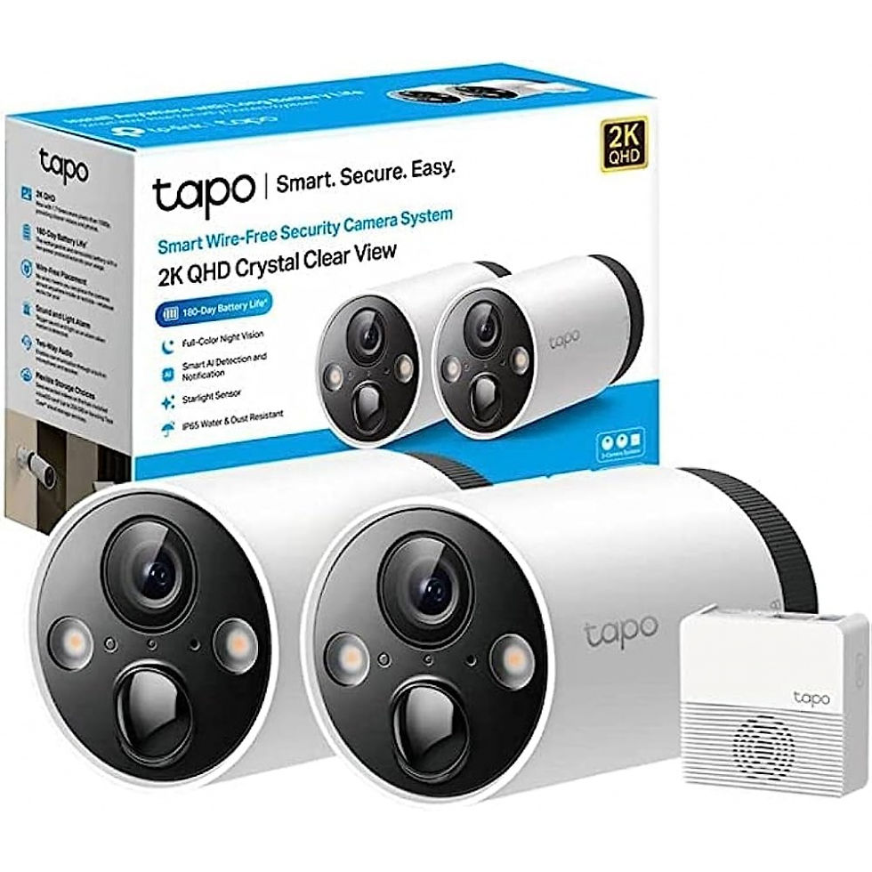 Cámara Seguridad Exterior TAPO C420S2 x 2 + Hub c/Batería 2K WiFi TP-LINK