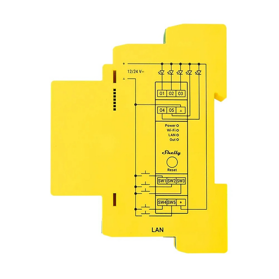 Miniatura: Shelly Pro RGBWW PM Controlador RGBW DIN PM Wi-Fi