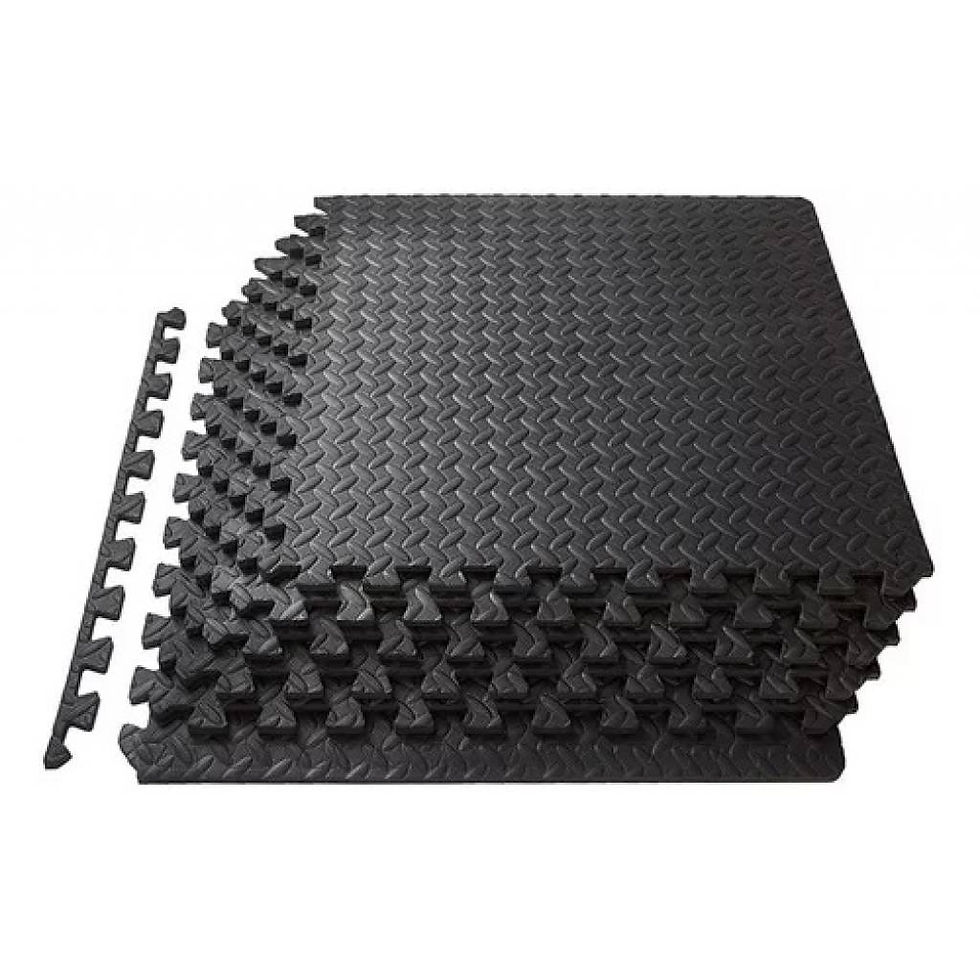 Piso Tatami Goma Eva 60x60x1 2 cm. (4 unidades) Negro (ARG-032) Randers