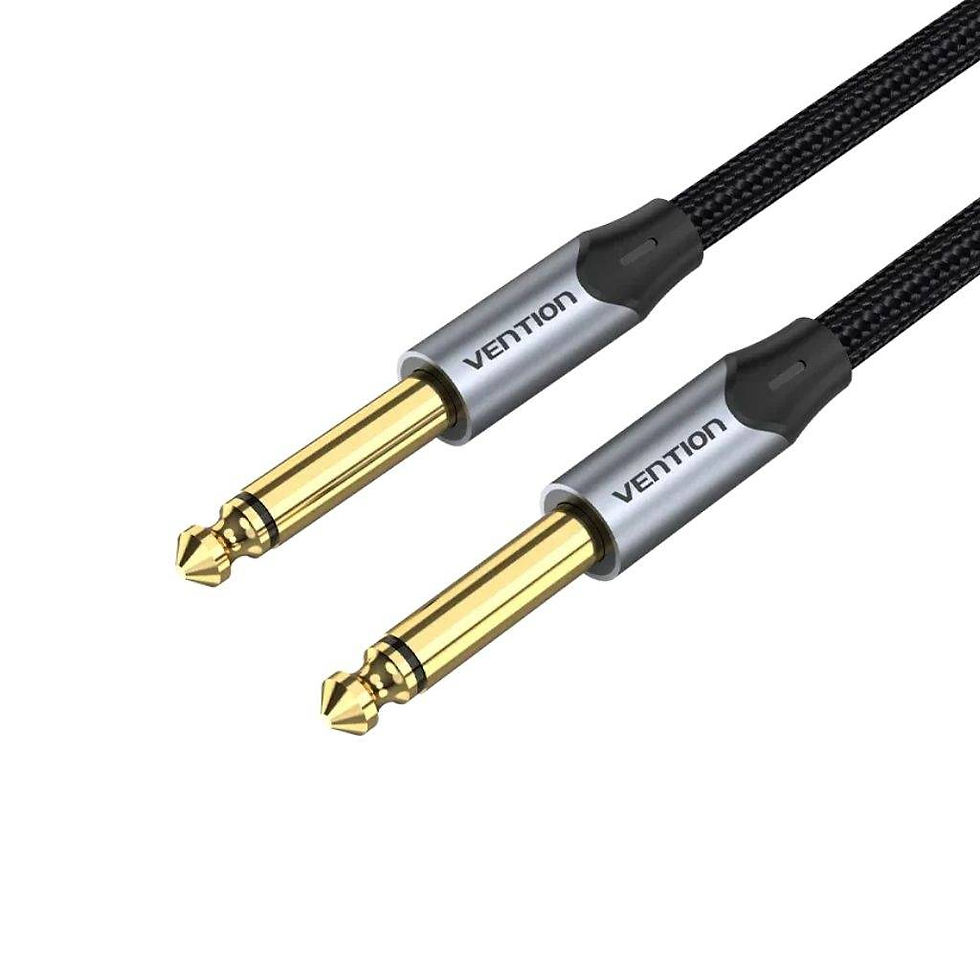 Cable de Audio 6.35 mm TS Macho/Macho / 1.5M / Gris BASHG Vention