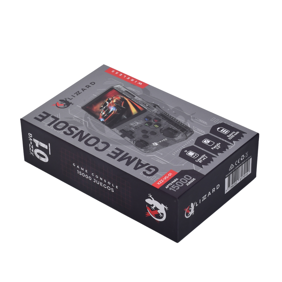 Miniatura: Consola Portátil XZZ-VG-01 Pantalla 3.5" Apto para 15000 Juegos X-Lizzard