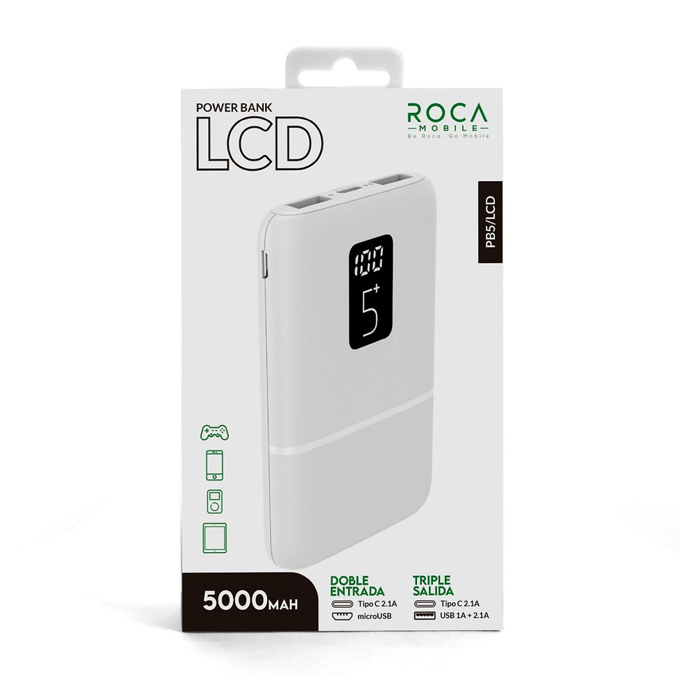Miniatura: Power Bank ROCA PB5/LCD 5.000mAh