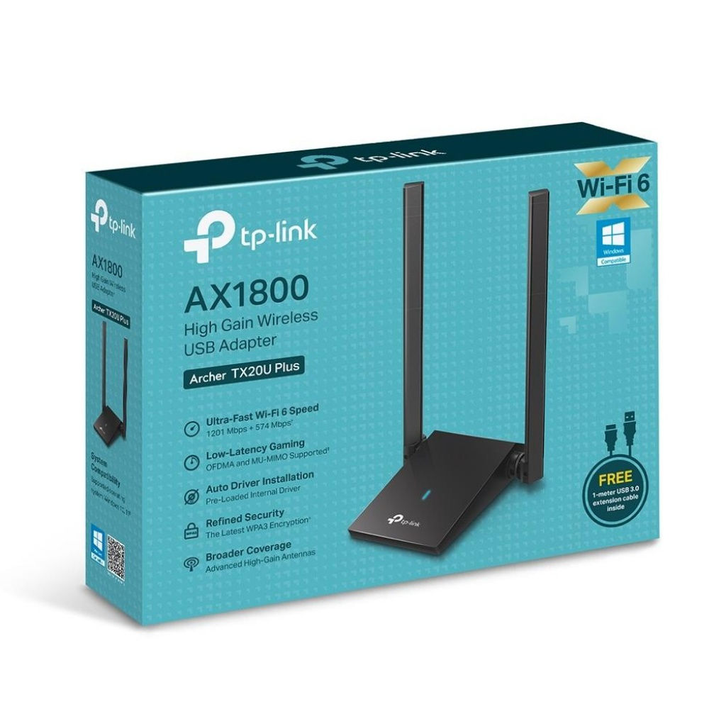 Adaptador Inalámbrico USB Archer TX20U Plus AX1800 TP-LINK