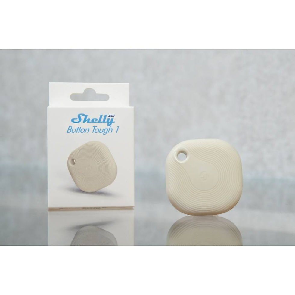 Shelly Blu Button Tough 1 Ivory Botón Inteligente 1 Canal Bluetooth