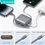 Miniatura: Power Bank Mini 20W Cable Tipo C + Lightning 10.000mAh Gris CD240 USAMS