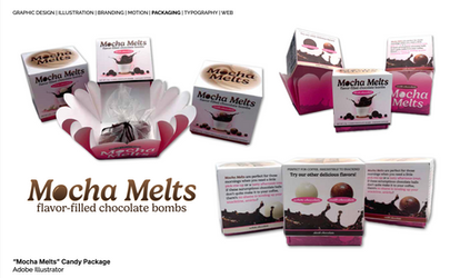 "Mocha Melts" Candy Package