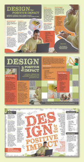 “Design for Positive Impact” Multi-Column, Modular, and Post-Modern Editorial Layouts