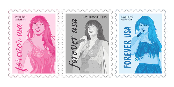 “Miss Americana” Postage Stamps