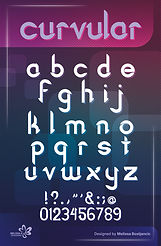 curvular typeface design