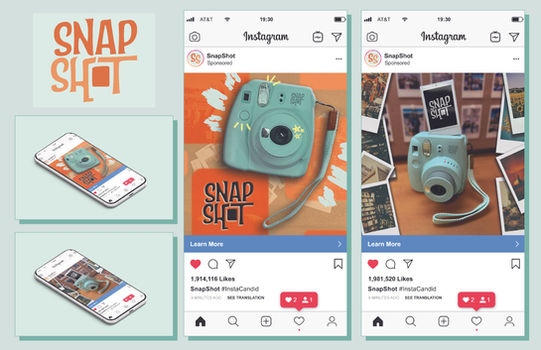 “SnapShot” Product Branding Logo and Social Media Ads