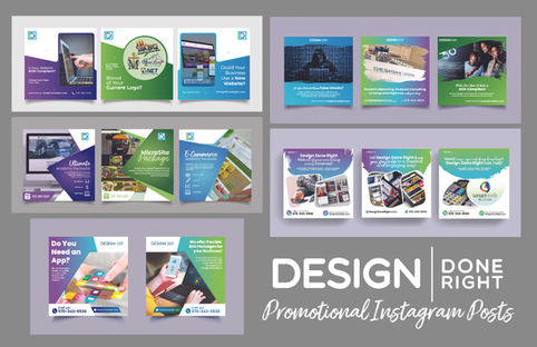 "Design Done Right" Promotional Instagram Posts