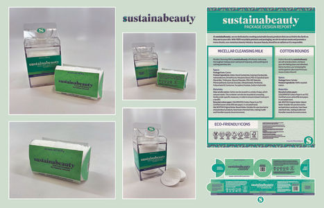 “Sustainabeauty Micellar Cleansing Milk Makeup Remover and Cotton Rounds” Health and Beauty Product Packaging and Design Report